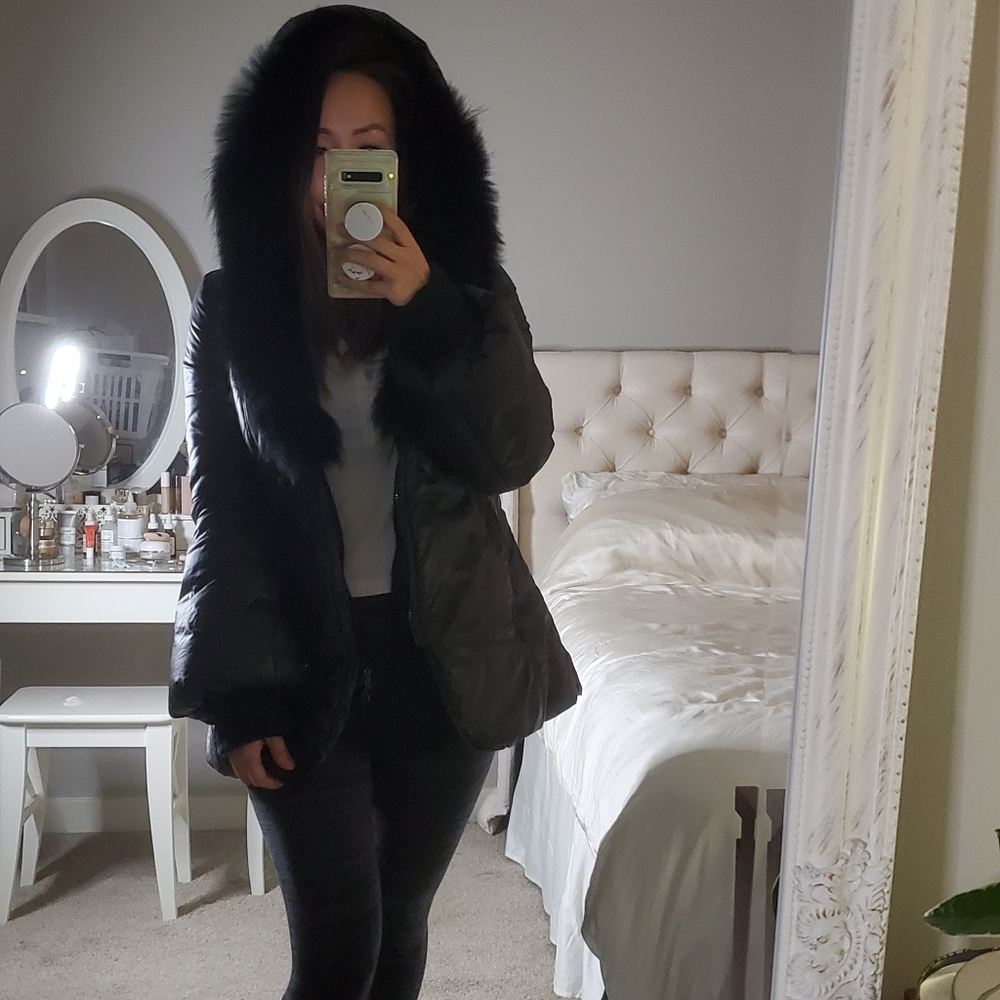 Mackage Peaches with Raccoon fur